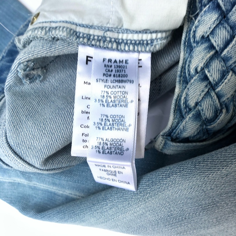 ⭐️HP🧜‍♀️ Frame LeCrop Mini Bootcut Jeans NWT sz27 - Picture 9 of 10